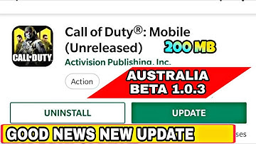 CALL OF DUTY :Mobile 1.0.3 New Australian beta version update download from playstore/Tap tap