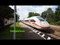 Züge der DB, ICE, Intercity und Güterzüge in Bayern und im Bahnhof Ulm, trains in Germany, treni