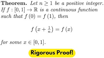 ELEGANT Continuous Function PROOF!