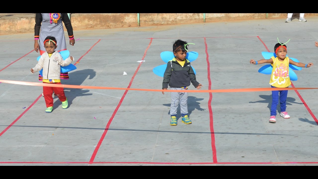Playgroup Butterfly Race Sports Day 201617 Eurokids A S Rao