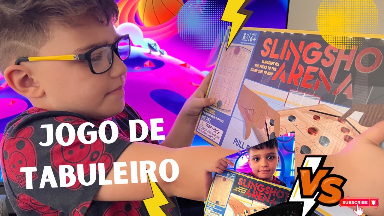 JOGO DE TABULEIRO (Slingshot Arena) BARATO E DIVERTIDO para jogar com 2
