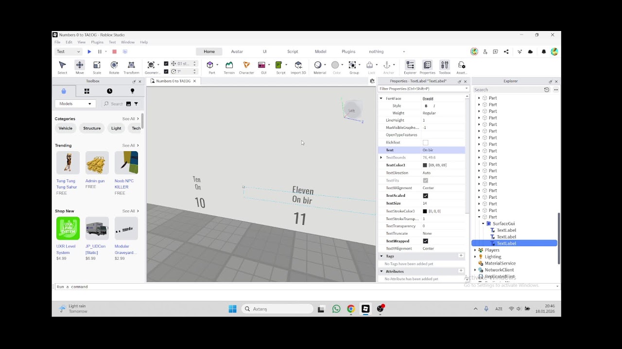 making my own FG game on roblox Part 3