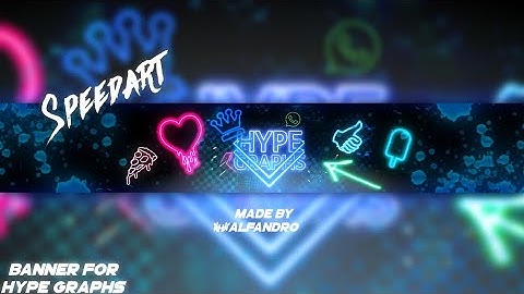 #5 •Speedart NEON Banner For Hype Graphs