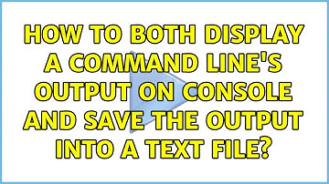 How to both display a command line