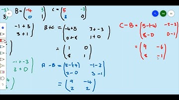 ADDITION AND SUBTRACTION OF MATRICES - Timoy White