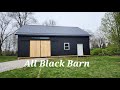 All textured black pole barn  go bold or go home traditional modern timeless 32x40 pole barn