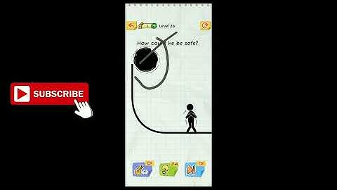 Draw 2 Save Stickman Puzzle New Update Level 26 How could he be safe?