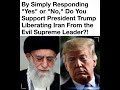 Text criticizes Iran and supports strong US pressure and leadership.