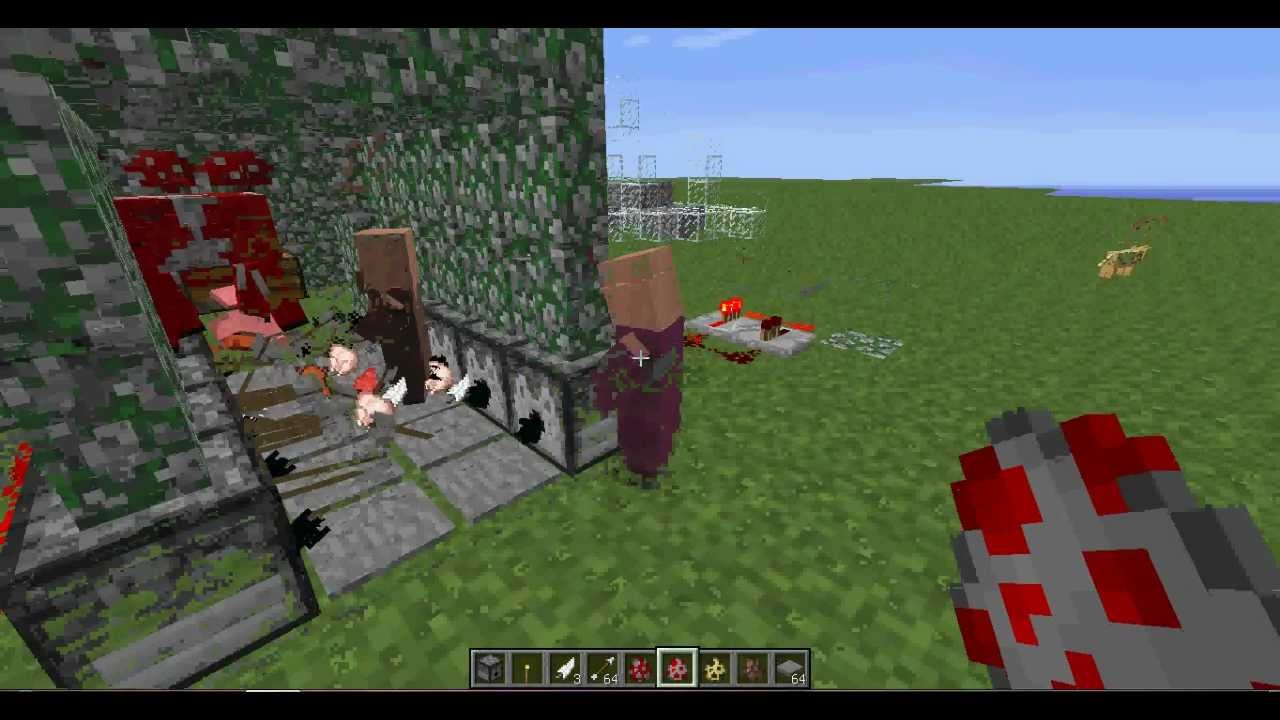 Comment faire une mitrailleuse a flèche ,dans minecraft - YouTube