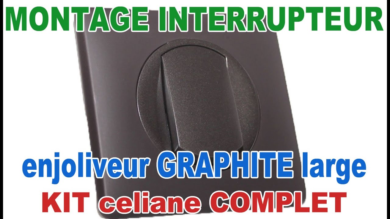 Interrupteur Celiane Memories Poudre Basalte 67001 Enjoliveur Doigt