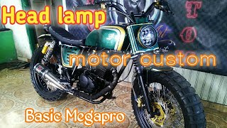 batok lampu motor custom megapro || Antchor Garage