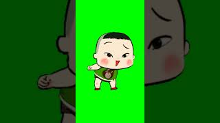 Green screen kartun joget lucu
