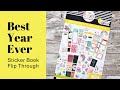 BEST YEAR EVER | Happy Planner Sticker Book Flip Through