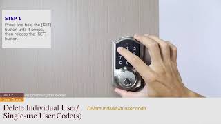 Original Electronic Touchpad Deadbolt User Guide