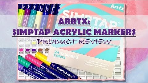 NEW! ARRTX ACRYLIC MARKERS – SIMPTAP | Adult colouring