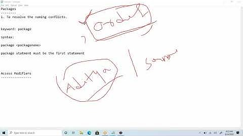 #VcodeAcademy | Packages and Access Modifiers
