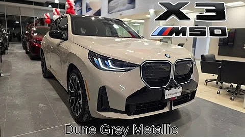 NEW ARRIVAL! 2026 BMW X3 M50 Dune Grey Metallic on Black #bmw #x3 #g45 