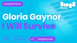 Gloria Gaynor - I Will Survive (Karaoke Piano)