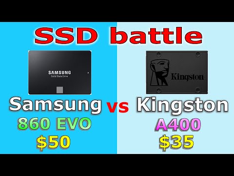 Samsung SSD 860 EVO vs Kingston SSD A400 Windows boot times games load times and file copy