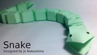 ⁣Origami Snake (Jo Nakashima) - Modular version remake