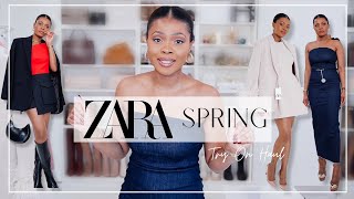 SPRING ZARA HAUL + TRY ON | Latest Trends & Must Have Pieces | Ama loves beauty