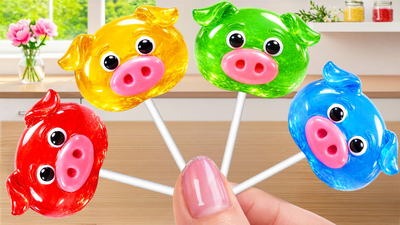 Recipe For Mini Pig Shaped Jelly 🐷 Cute Mini Jelly Decorations By Luna Little Cake