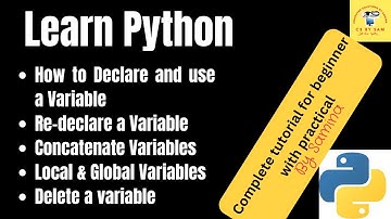 Python programing, declare,redeclare,delete & concatenation of var,local & global variable in python