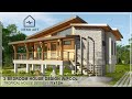 Ep-37 | 3-BEDROOM MODERN NATIVE HOUSE DESIGN with POOL -  11x12m Modern Bahay Kubo | NEKO ART