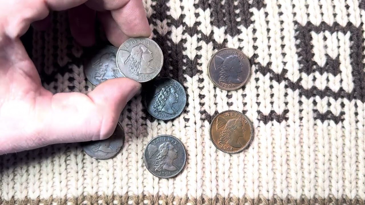 1794 Large Cents - Head of 1793, 1794, and 1795 - YouTube