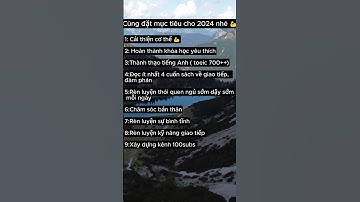 Đặt mục tiêu năm 2024 và hoàn thành nó cùng mình 💪💪#shorts