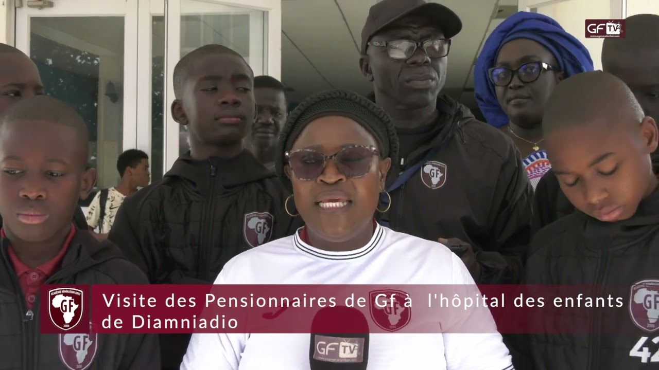 Visite des Pensionnaires de Gf a l'hopital des enfants de Diamniadio