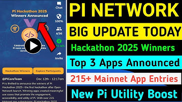 Pi Network Hackathon update/ Pi Network New Update/ Pi Coin  update/ Pi Coin unlock | Pi Coin News 