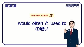 【高校　英語】　would often, used to①　（5分）