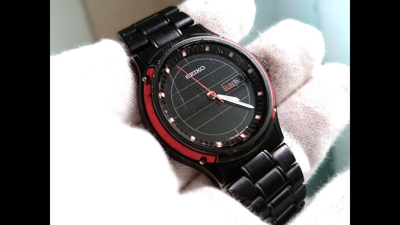 SEIKO Solar Quartz Wrist Watch 8S23-6000 - YouTube