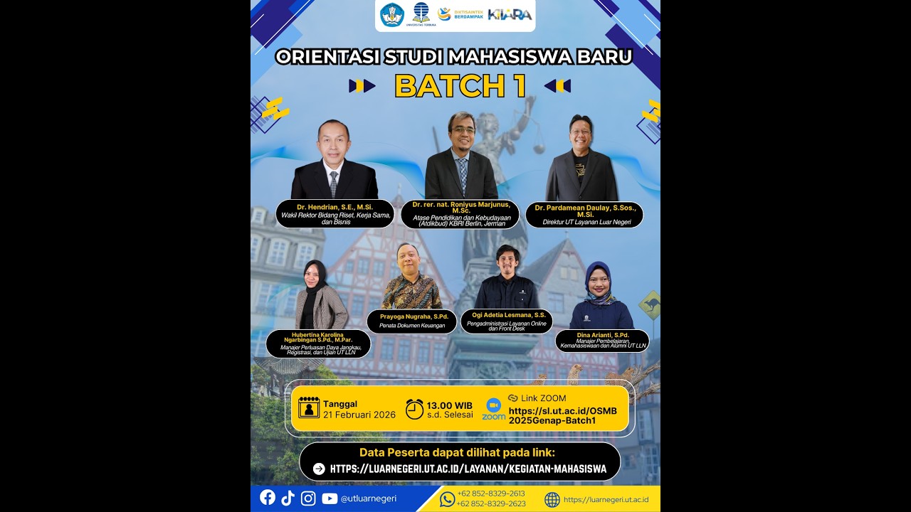 OSMB UT Layanan Luar Negeri 2025/2026 Genap - Wilayah Asia, Eropa, Australia, dan Afrika (Batch 1)