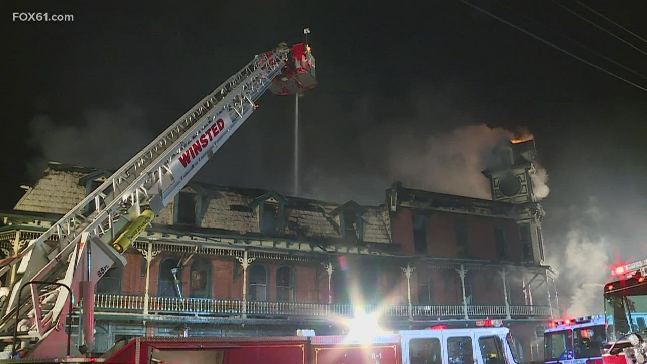 Residents in shock after New Hartford fire - YouTube