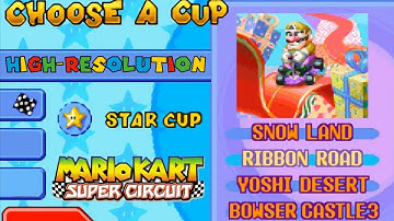 Mario Kart Super Circuit (GBA|High-res) (4|10) / Cup 4: Star Cup [3:2/4K@60]
