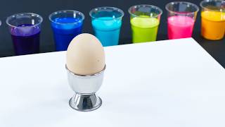 Painting with egg cups - Fluid Art tutorial