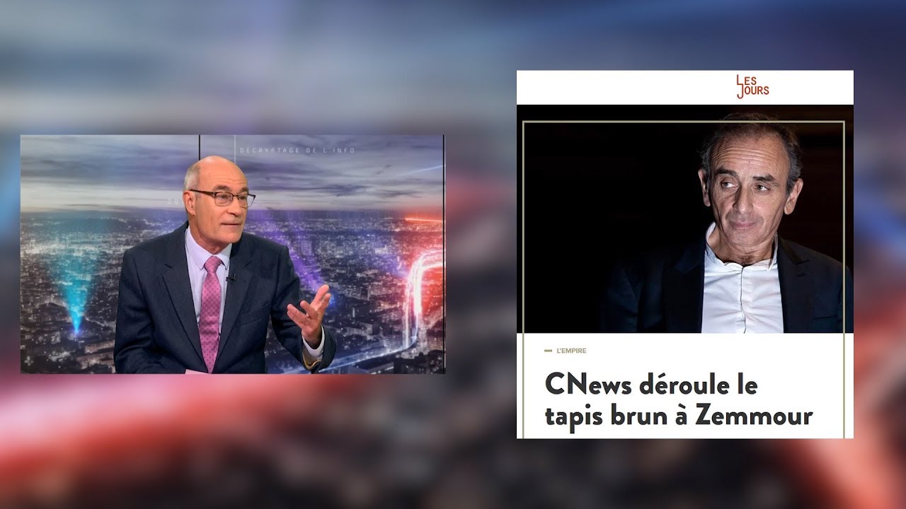 Eric Zemmour à CNews : des médias furieux - YouTube