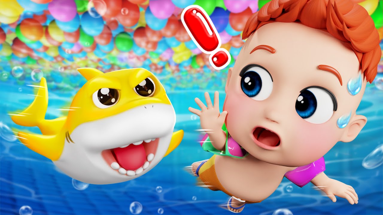 Playing With Baby Shark + Child Safety Seat Song | Bibiberry Nursery Rhymes & Kids Song