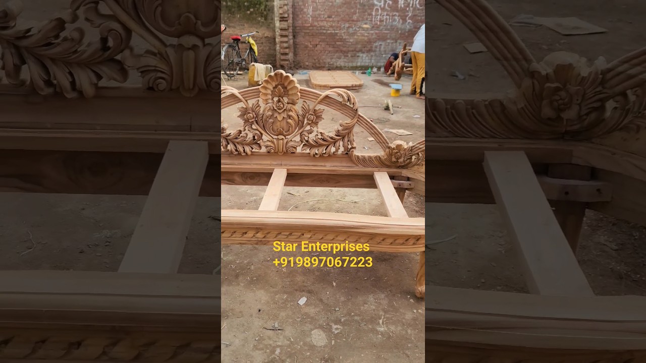 Antique  Carved Love Seat | 2 Seater Couch By Star Enterprises Furniture 