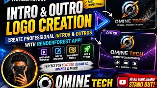 How To Create 3d Intro and Outro Logo Using The Renderforest App 