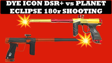 COMPARISON VIDEO: Dye ICON DSR+ vs Planet Eclipse 180r | Which One Shoots Better?!