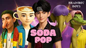 Brainrot Boys - Soda Pop (Official Lyric Video) | K-Pop Demon Hunters