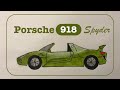 How to draw a Porsche 918 Spyder