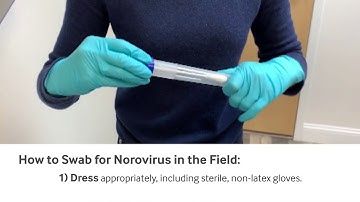 How to Swab for Norovirus: Environmental Surface Sampling