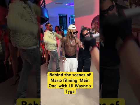 Behind The Scenes Of Mario Main One Video Featuring Lil Wayne X Tyga | Directed By Benmarc