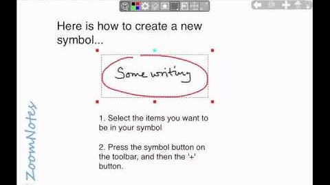 Zoomnotes Symbols How-to tutorial