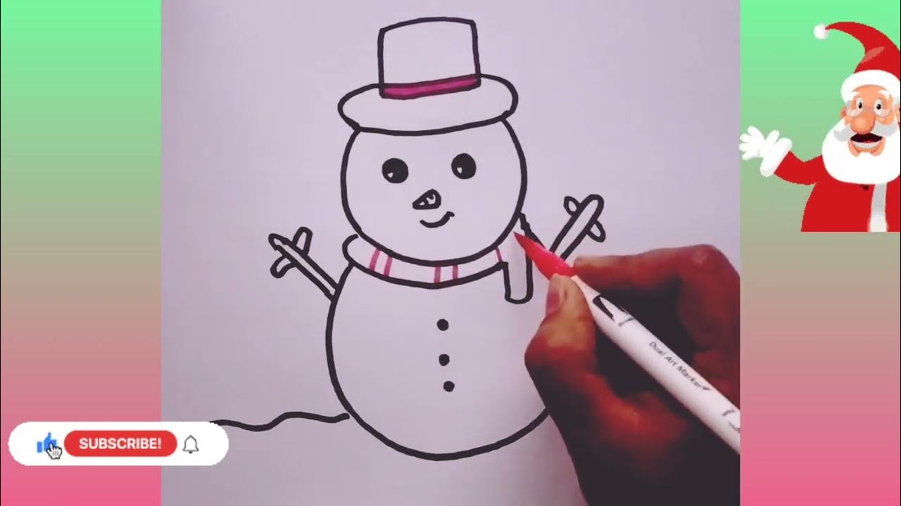 Kids Can Draw: Easy Snowman for Ages 4,5,and 6 (patron spots