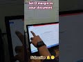 Set margin in your documents #computereducation #mswordincomputer #viral #computerzone #funny